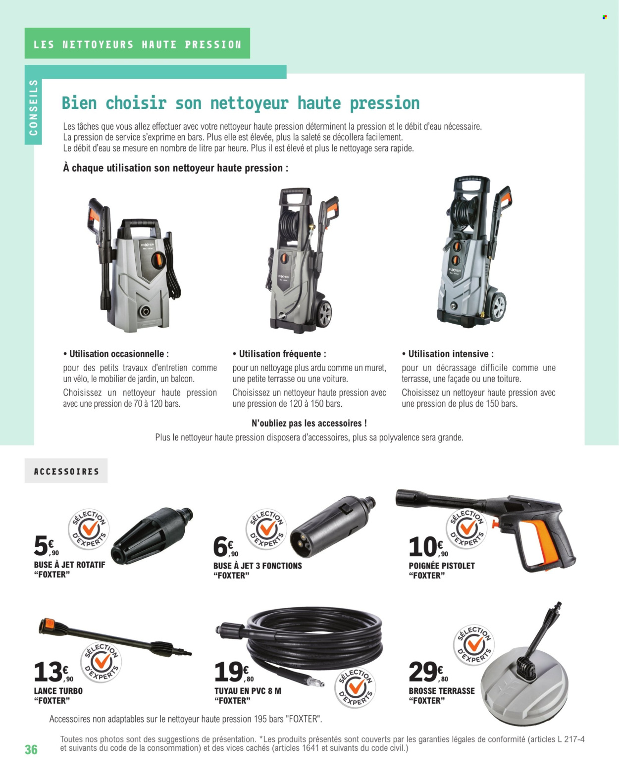 thumbnail - Catalogue E.Leclerc - 20/02/2024 - 31/12/2024 - Produits soldés - vélo, nettoyeur haute pression. Page 36.