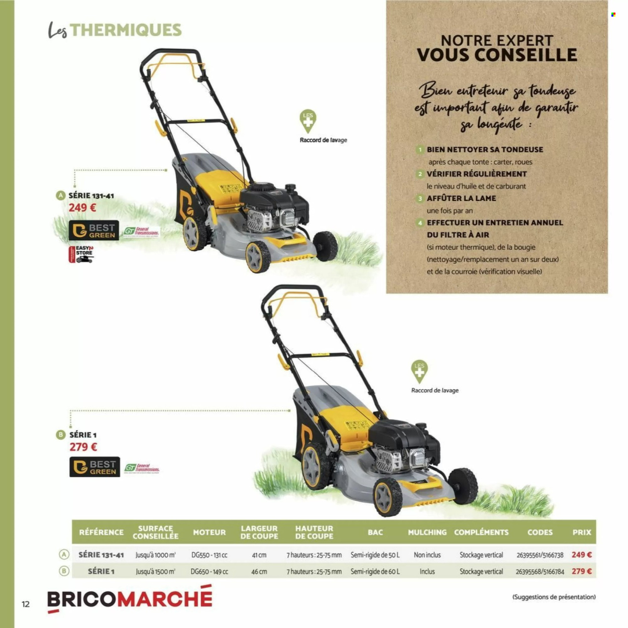 thumbnail - Catalogue Bricomarché - 03/03/2024 - 30/04/2024 - Produits soldés - bougie, tondeuse. Page 12.