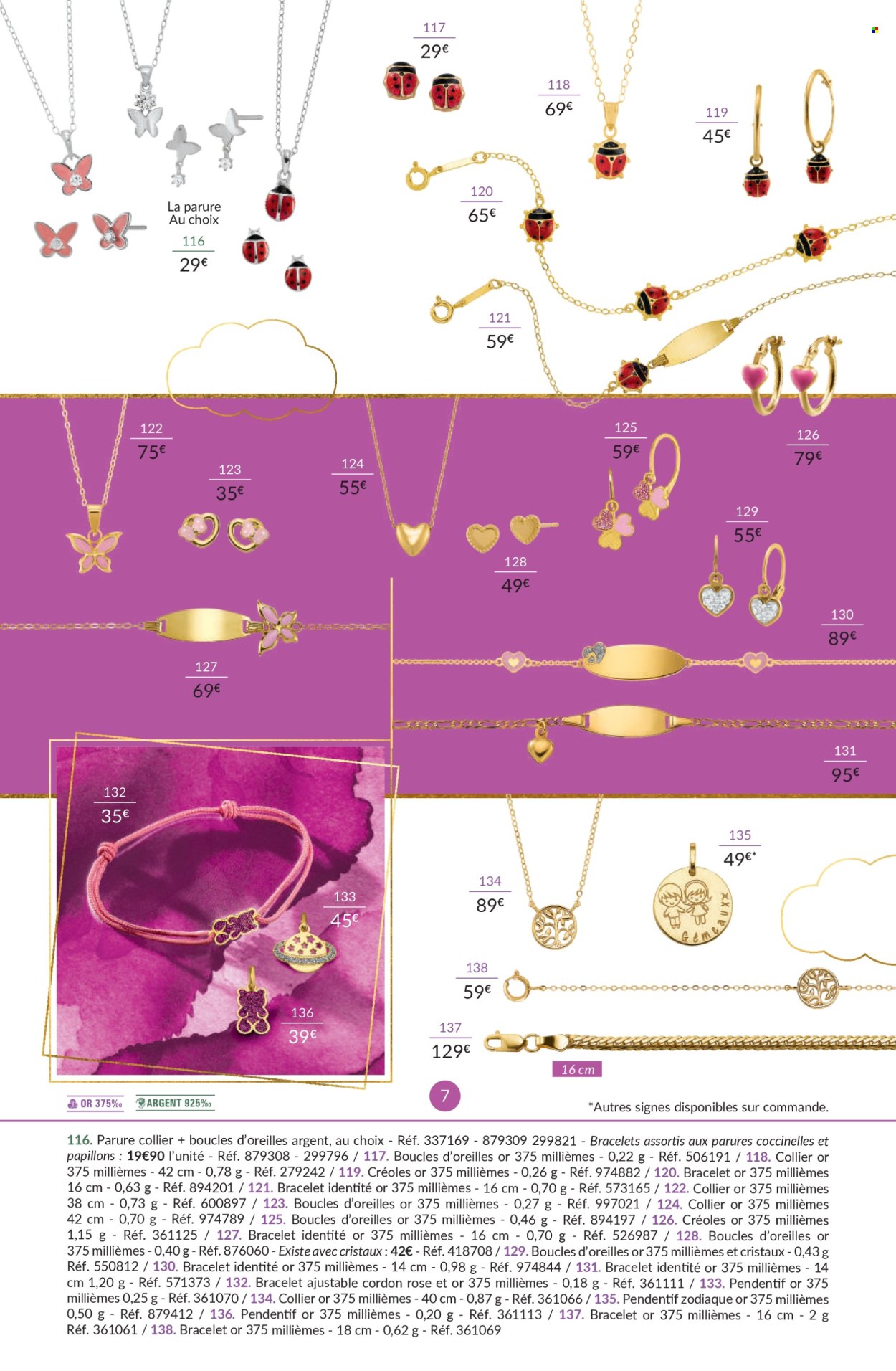thumbnail - Catalogue Auchan - 09/03/2024 - 31/12/2024 - Produits soldés - boucles d'oreilles, bracelet, collier. Page 7.