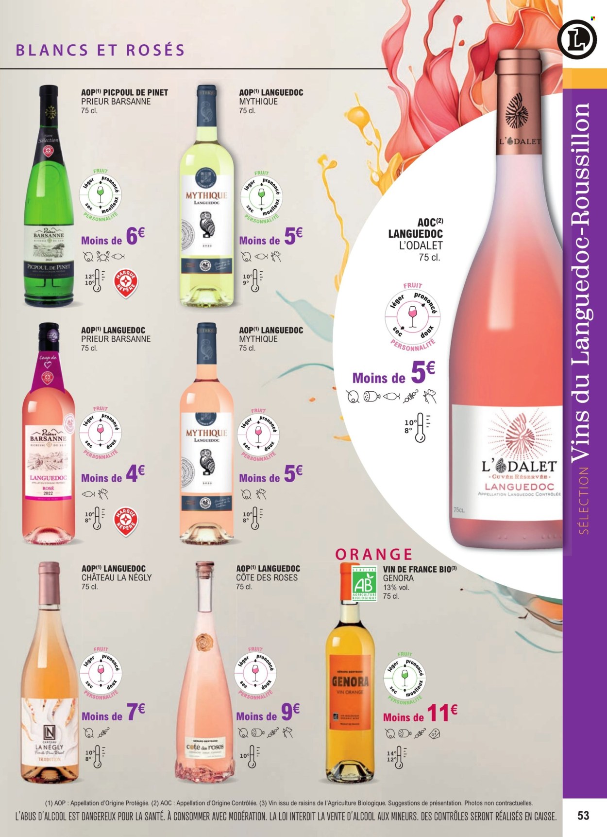 thumbnail - Catalogue E.Leclerc - 01/01/2024 - 31/12/2025 - Produits soldés - alcool, vin. Page 53.
