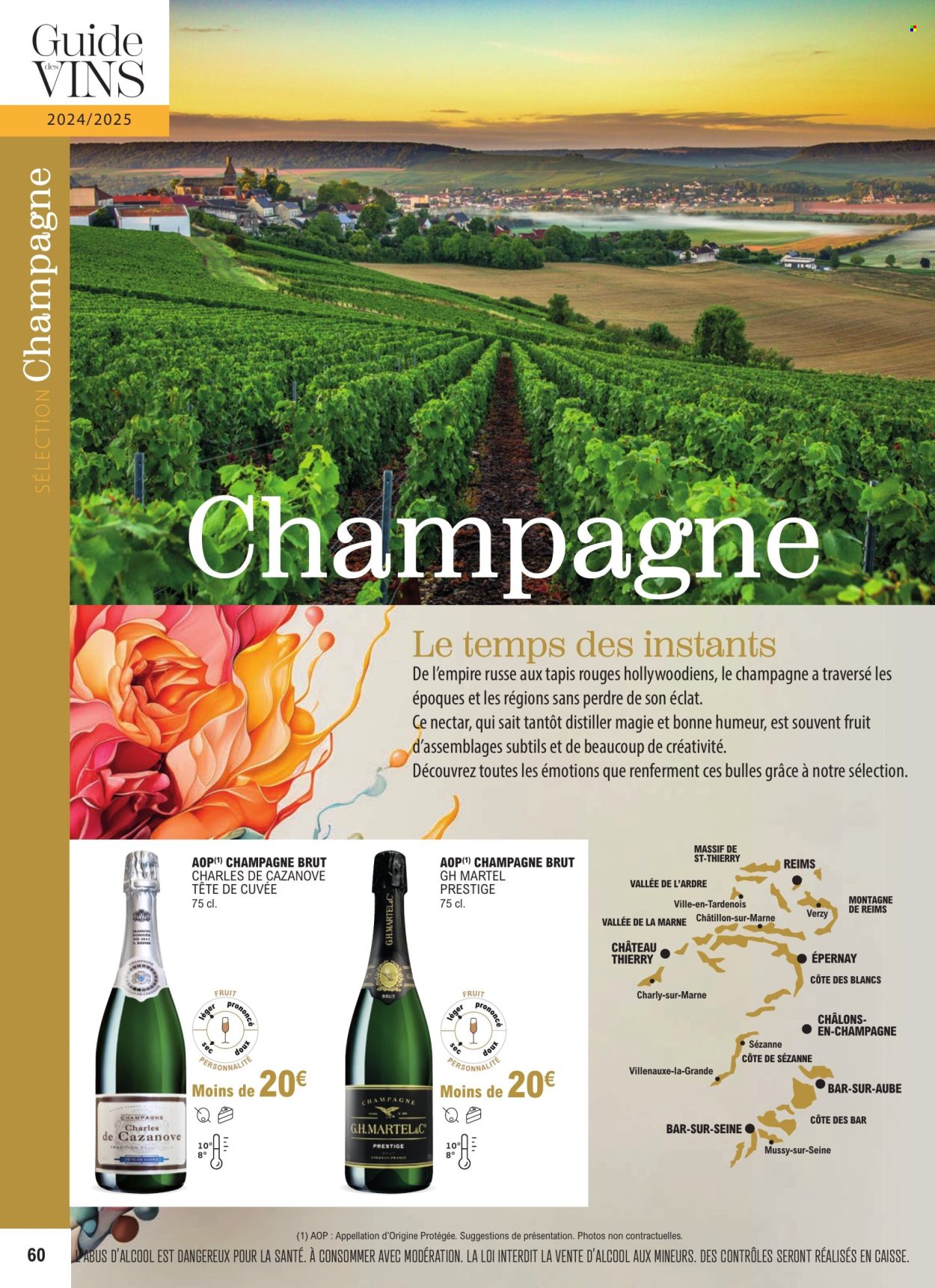 thumbnail - Catalogue E.Leclerc - 01/01/2024 - 31/12/2025 - Produits soldés - alcool, poisson, vin, tapis. Page 60.