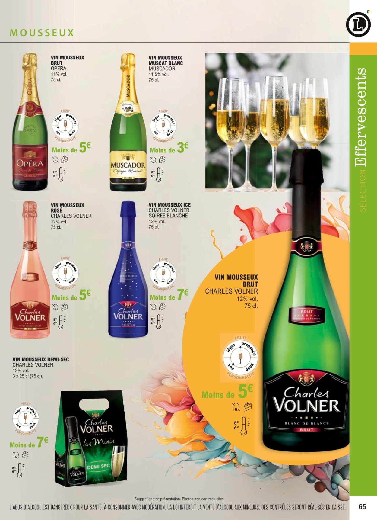thumbnail - Catalogue E.Leclerc - 01/01/2024 - 31/12/2025 - Produits soldés - alcool. Page 65.