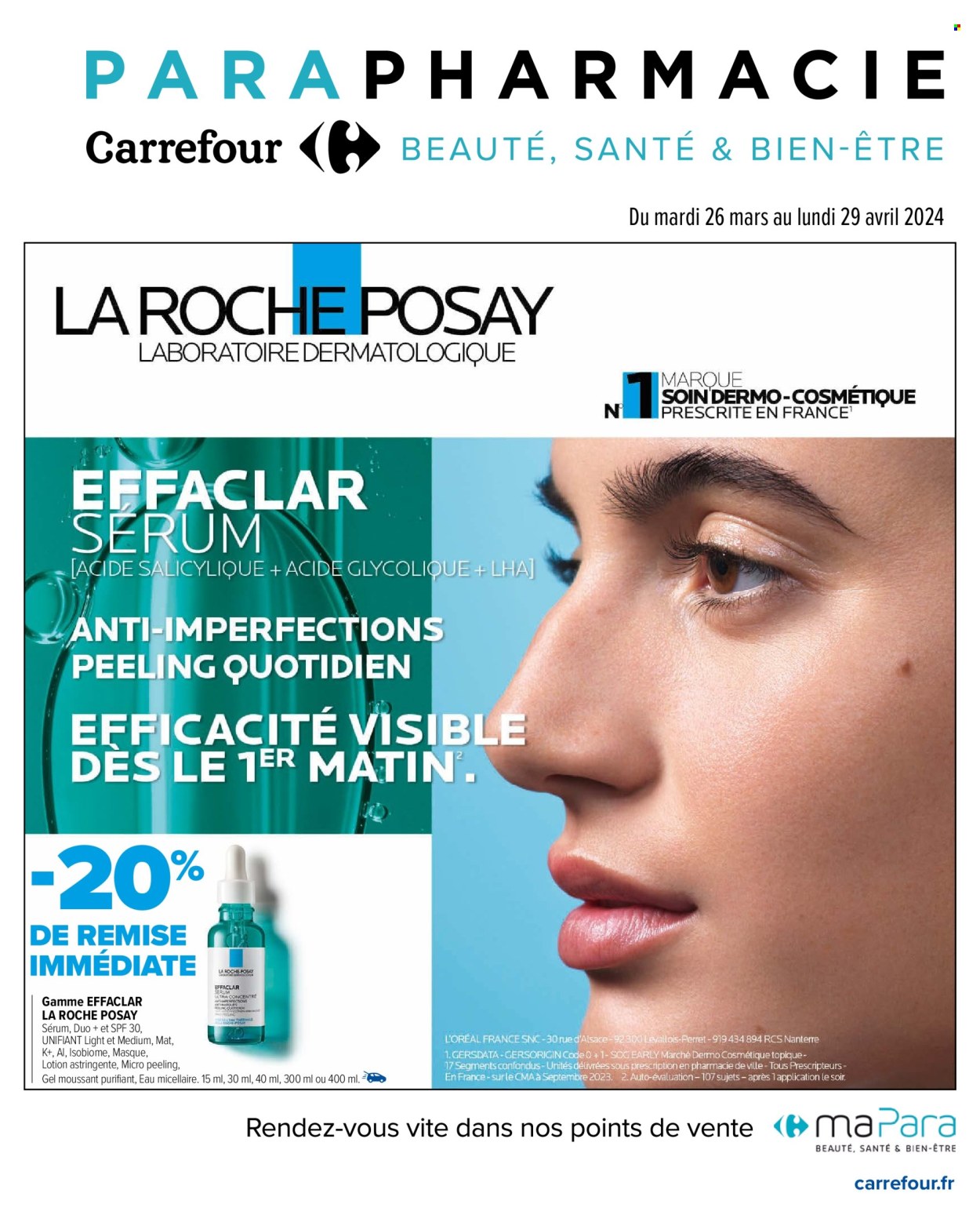 thumbnail - Catalogue Carrefour Hypermarchés - 26/03/2024 - 29/04/2024 - Produits soldés - La Roche-Posay. Page 1.