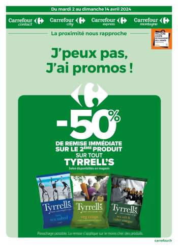 thumbnail - Catalogue Carrefour - J'peux pas, j'ai promos du 2 au 14 avril 2024
