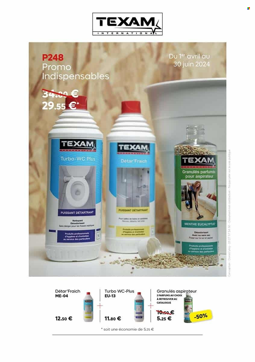 thumbnail - Catalogue TEXAM - 01/04/2024 - 30/06/2024 - Produits soldés - desodorisant. Page 3.