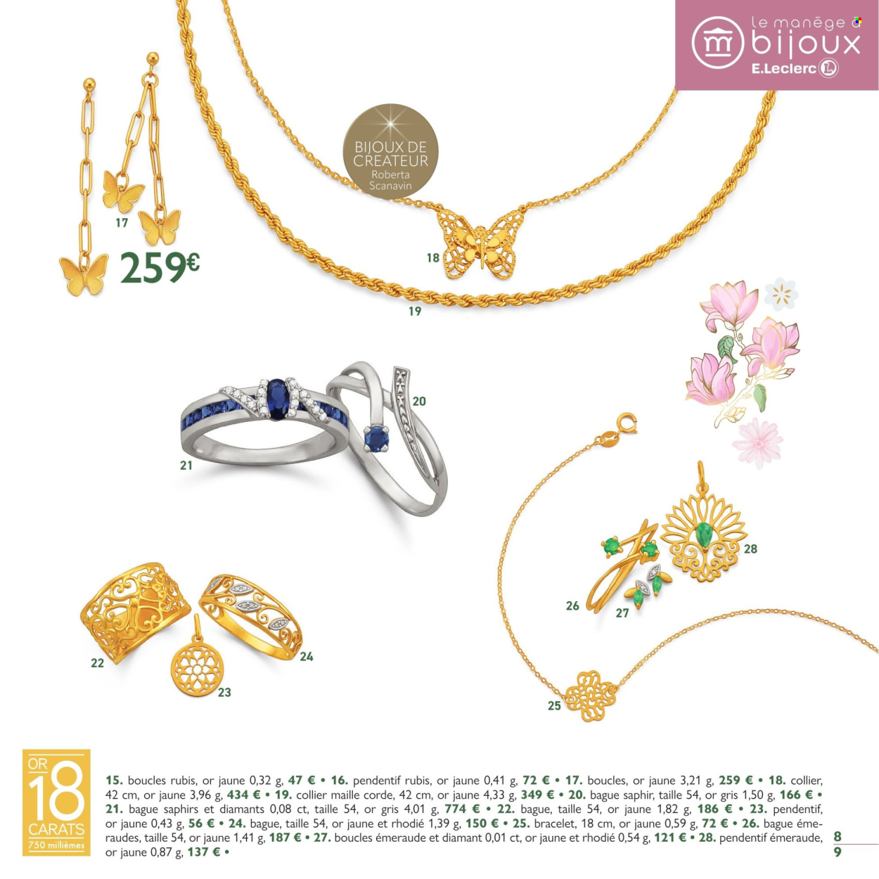 thumbnail - Catalogue E.Leclerc - 10/04/2024 - 15/06/2024 - Produits soldés - Maille, bague, bijouterie, bracelet, collier. Page 9.