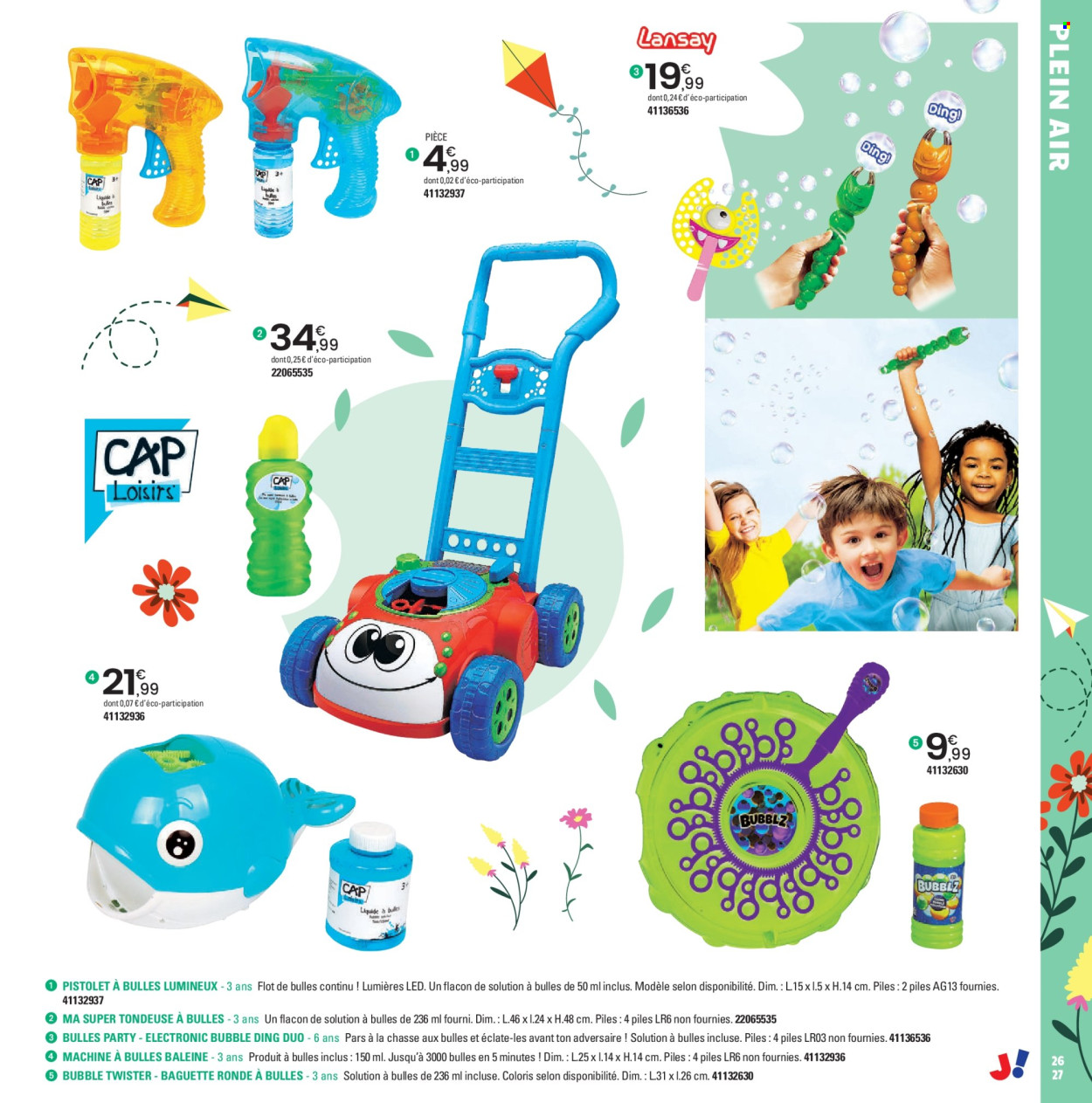 thumbnail - Catalogue JouéClub - 25/03/2024 - 30/06/2024 - Produits soldés - Twister, jouet, jeu de plateau, tondeuse. Page 27.
