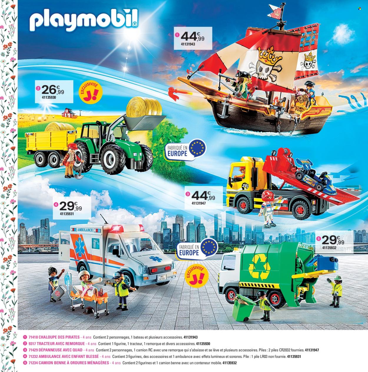thumbnail - Catalogue JouéClub - 25/03/2024 - 30/06/2024 - Produits soldés - bateau, camion, Playmobil, jouet, jeu de construction. Page 104.