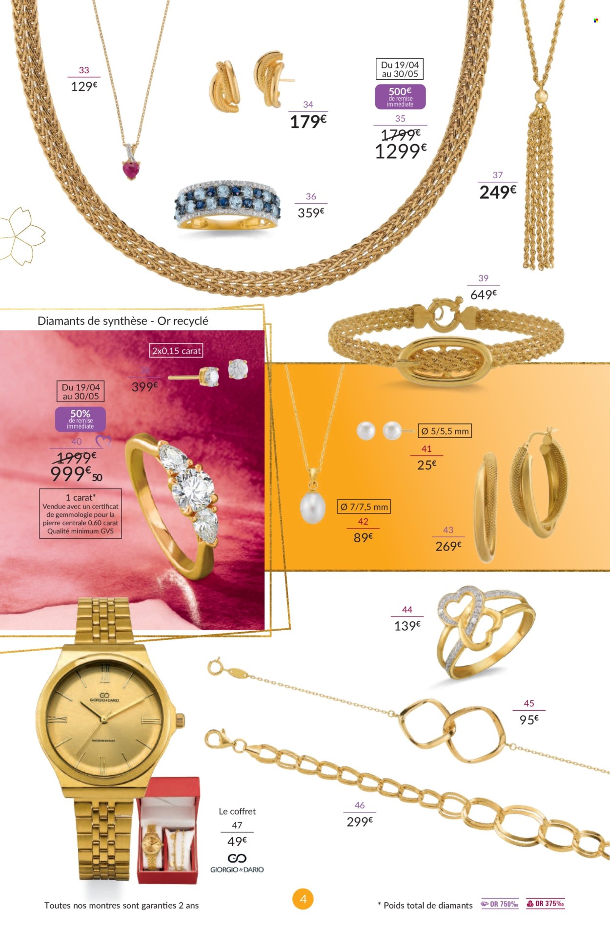 thumbnail - Catalogue Auchan - 19/04/2024 - 10/06/2024 - Produits soldés - montre. Page 4.