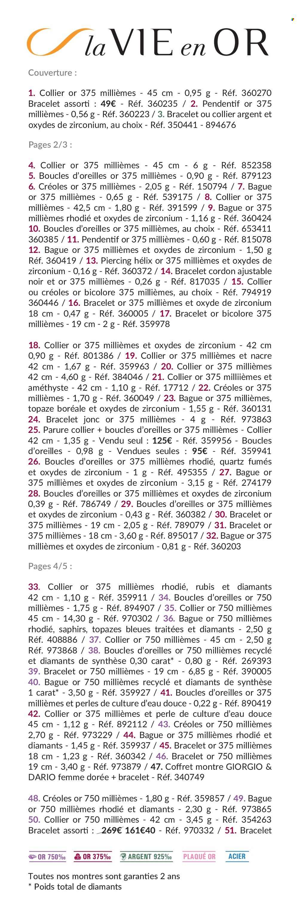 thumbnail - Catalogue Auchan - 19/04/2024 - 10/06/2024 - Produits soldés - coffret, plaid, montre, bague, boucles d'oreilles, bracelet, collier. Page 9.