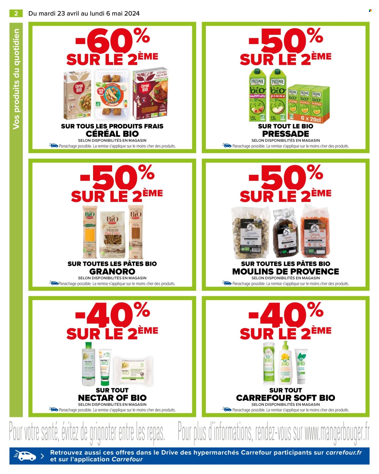 thumbnail - Catalogue Carrefour Hypermarchés - 23/04/2024 - 06/05/2024 - Produits soldés - nectar. Page 4.