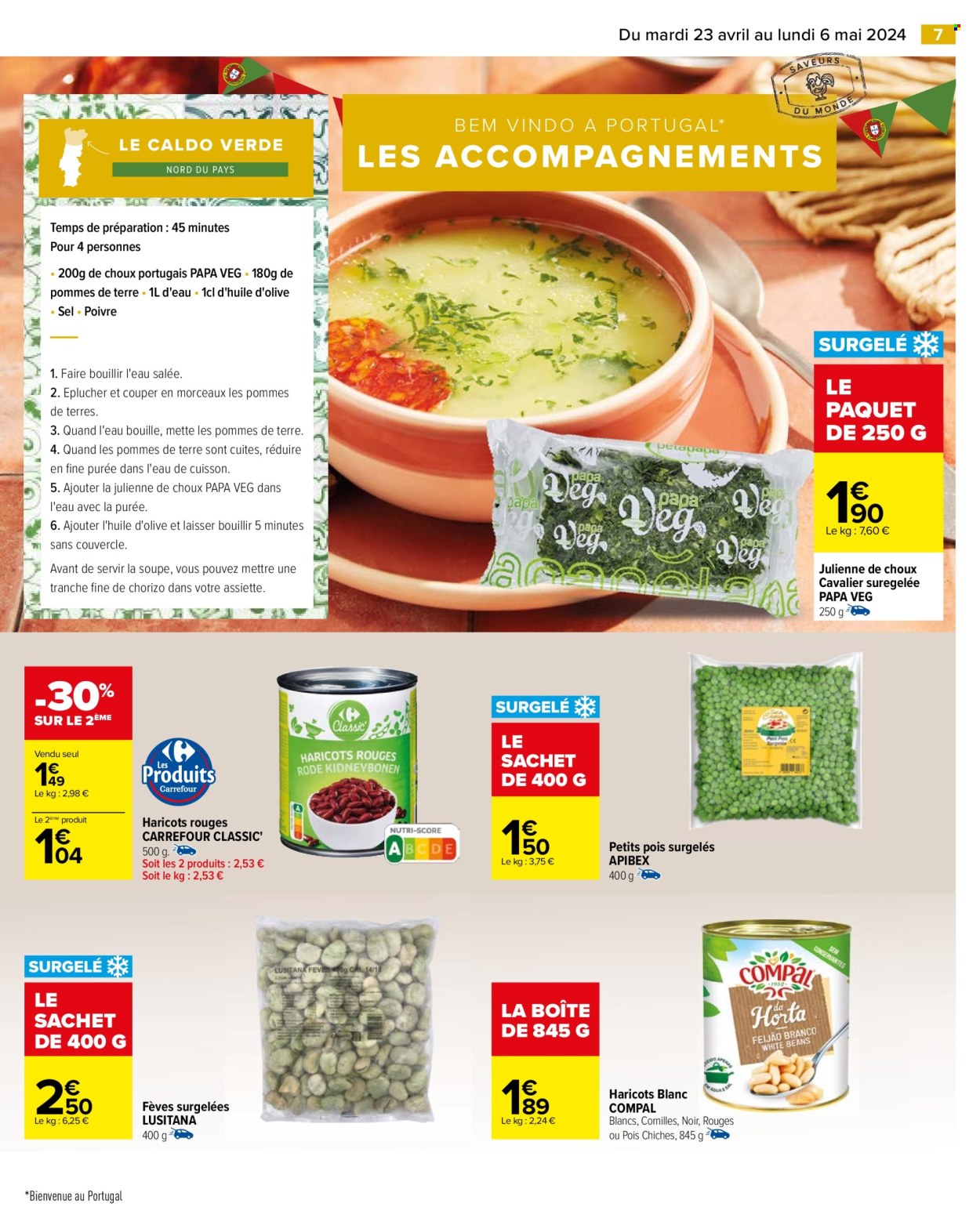 thumbnail - Catalogue Carrefour Hypermarchés - 23/04/2024 - 06/05/2024 - Produits soldés - haricots, petit pois, fèves. Page 9.