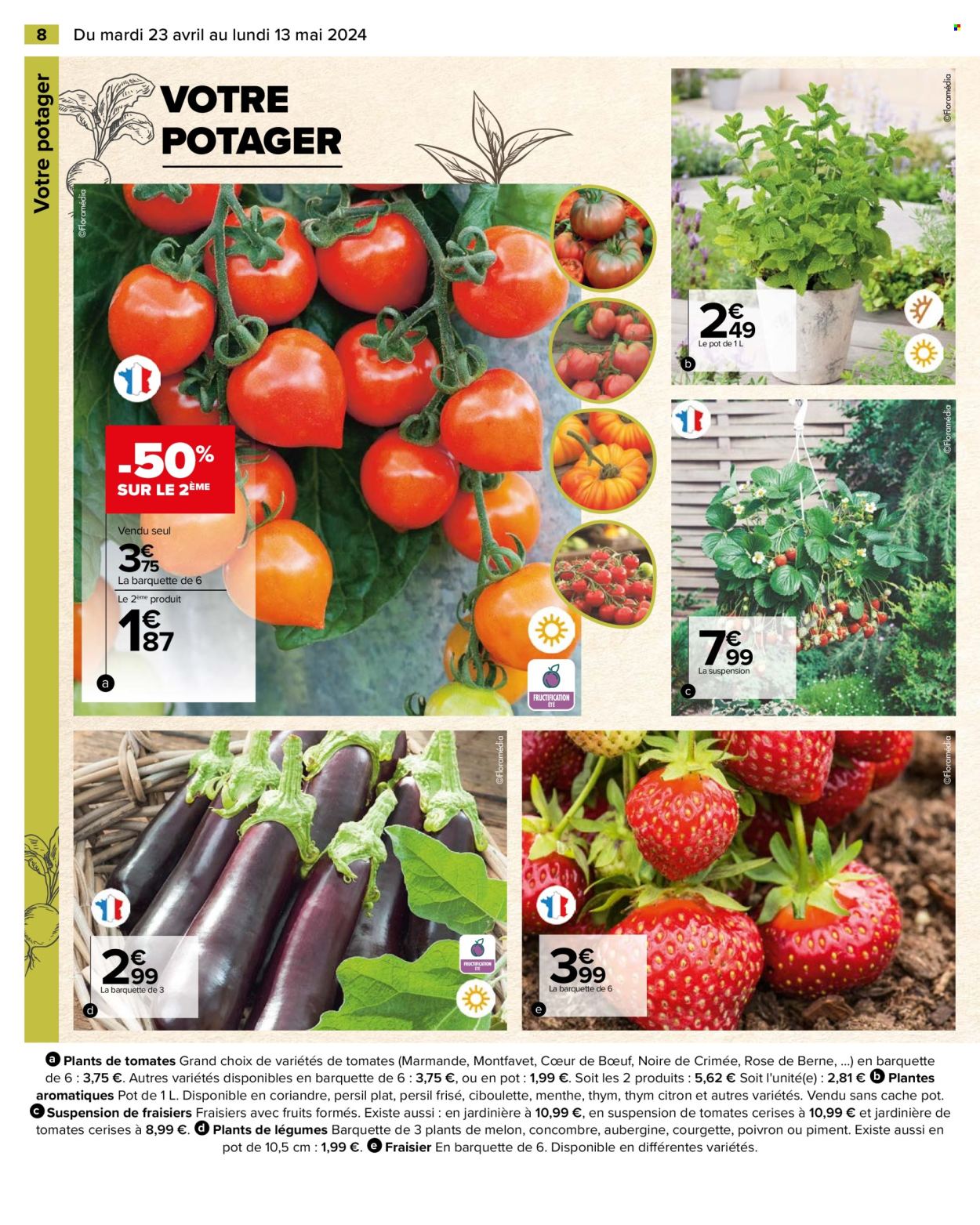 thumbnail - Catalogue Carrefour Hypermarchés - 23/04/2024 - 13/05/2024 - Produits soldés - fleur, fraisier. Page 10.