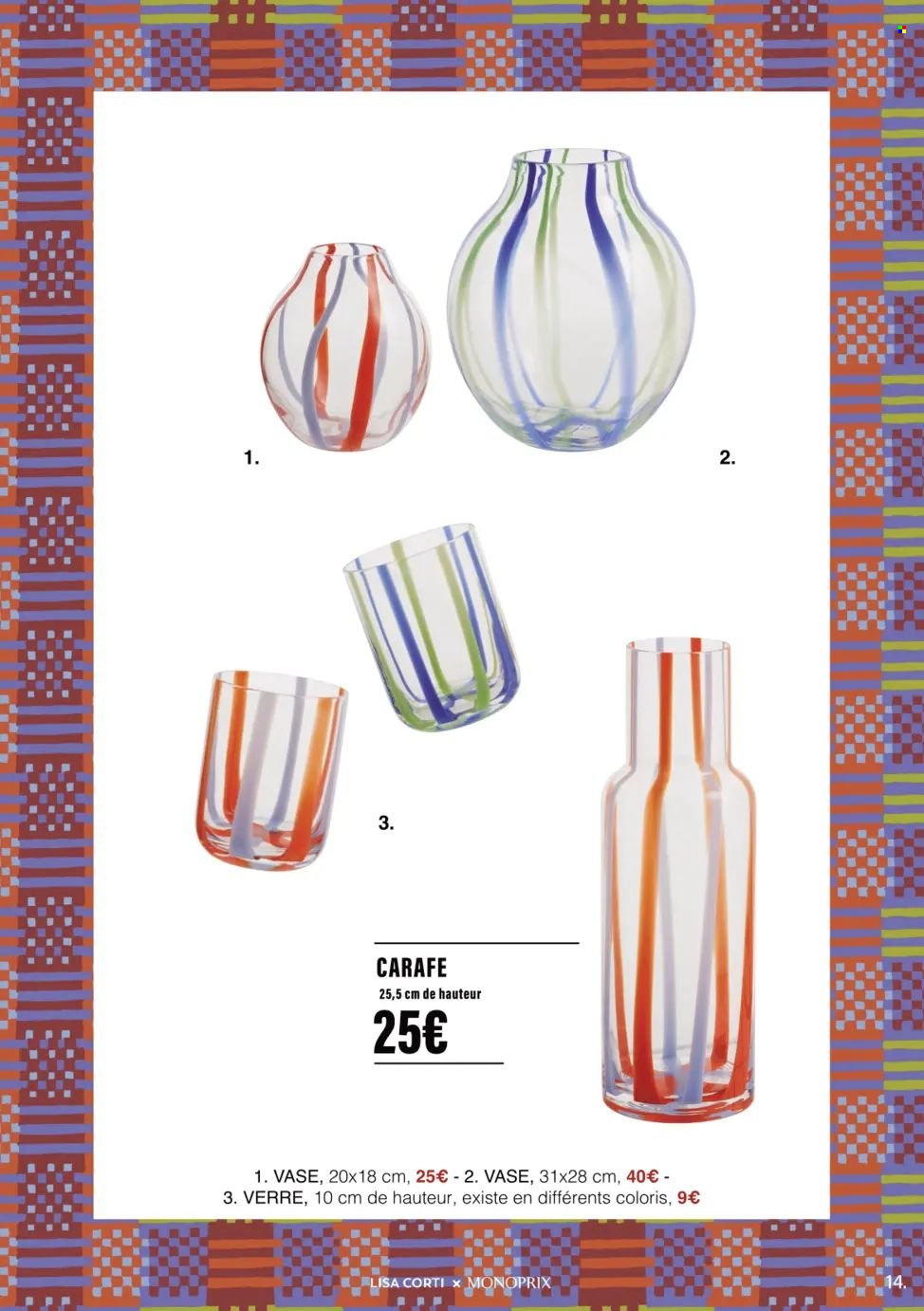 thumbnail - Catalogue Monoprix - 24/04/2024 - 08/05/2024 - Produits soldés - carafe, verre. Page 14.