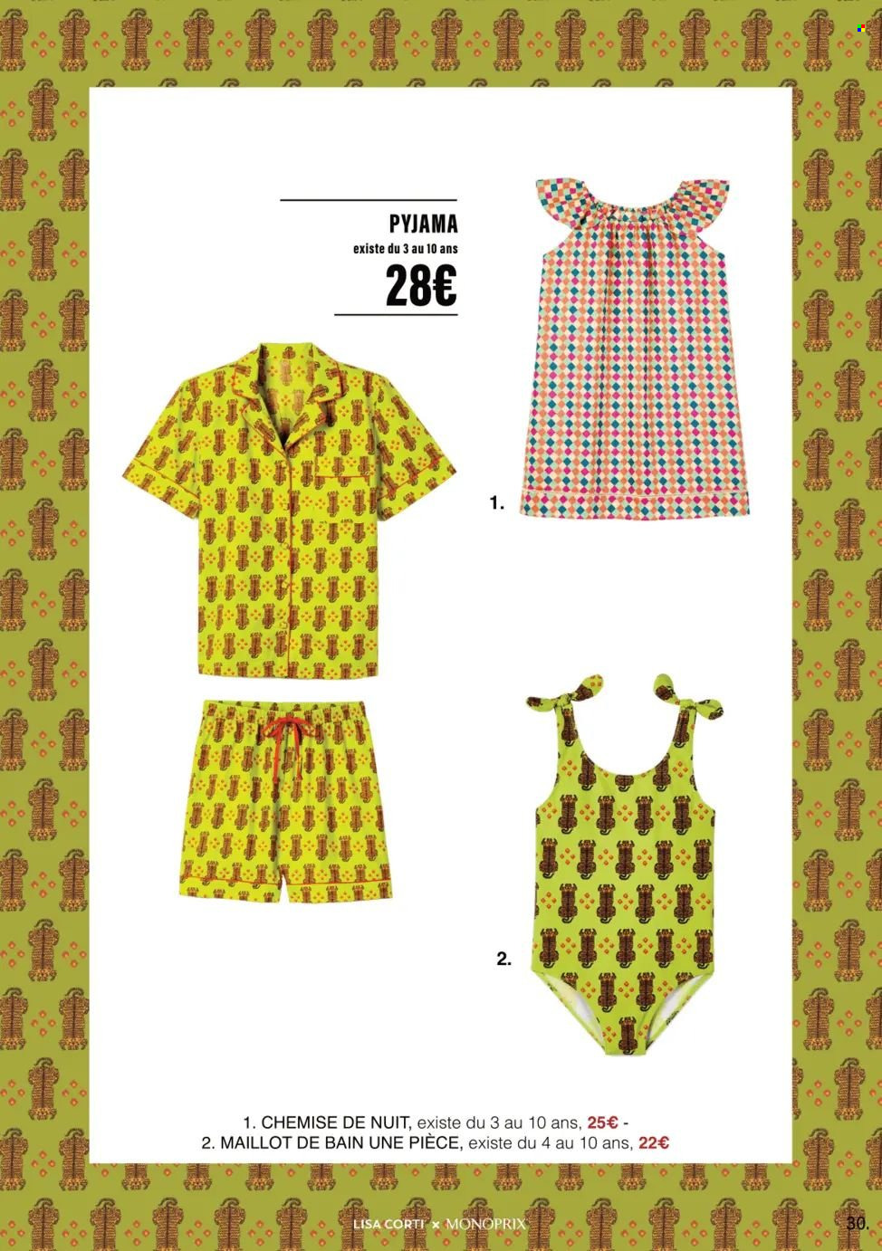 thumbnail - Catalogue Monoprix - 24/04/2024 - 08/05/2024 - Produits soldés - chemise, chemise de nuit, pyjama, maillot de bain. Page 30.