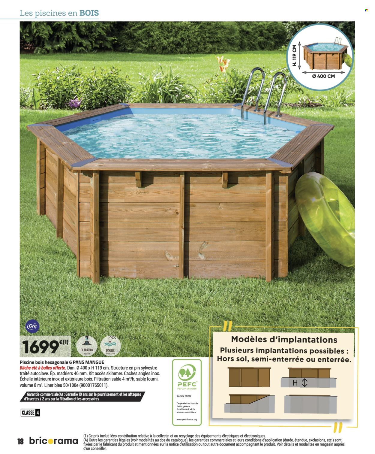 thumbnail - Catalogue Bricorama - 10/04/2024 - 26/05/2024 - Produits soldés - piscine. Page 18.