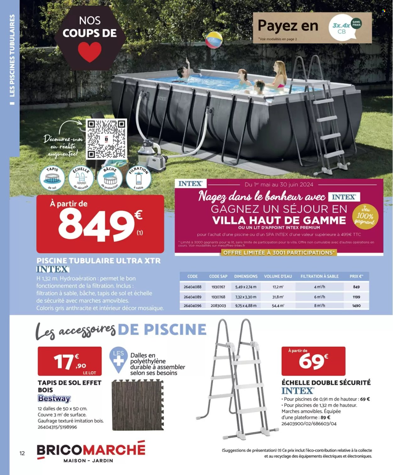 thumbnail - Catalogue Bricomarché - 20/03/2024 - 11/05/2024 - Produits soldés - piscine tubulaire. Page 2.