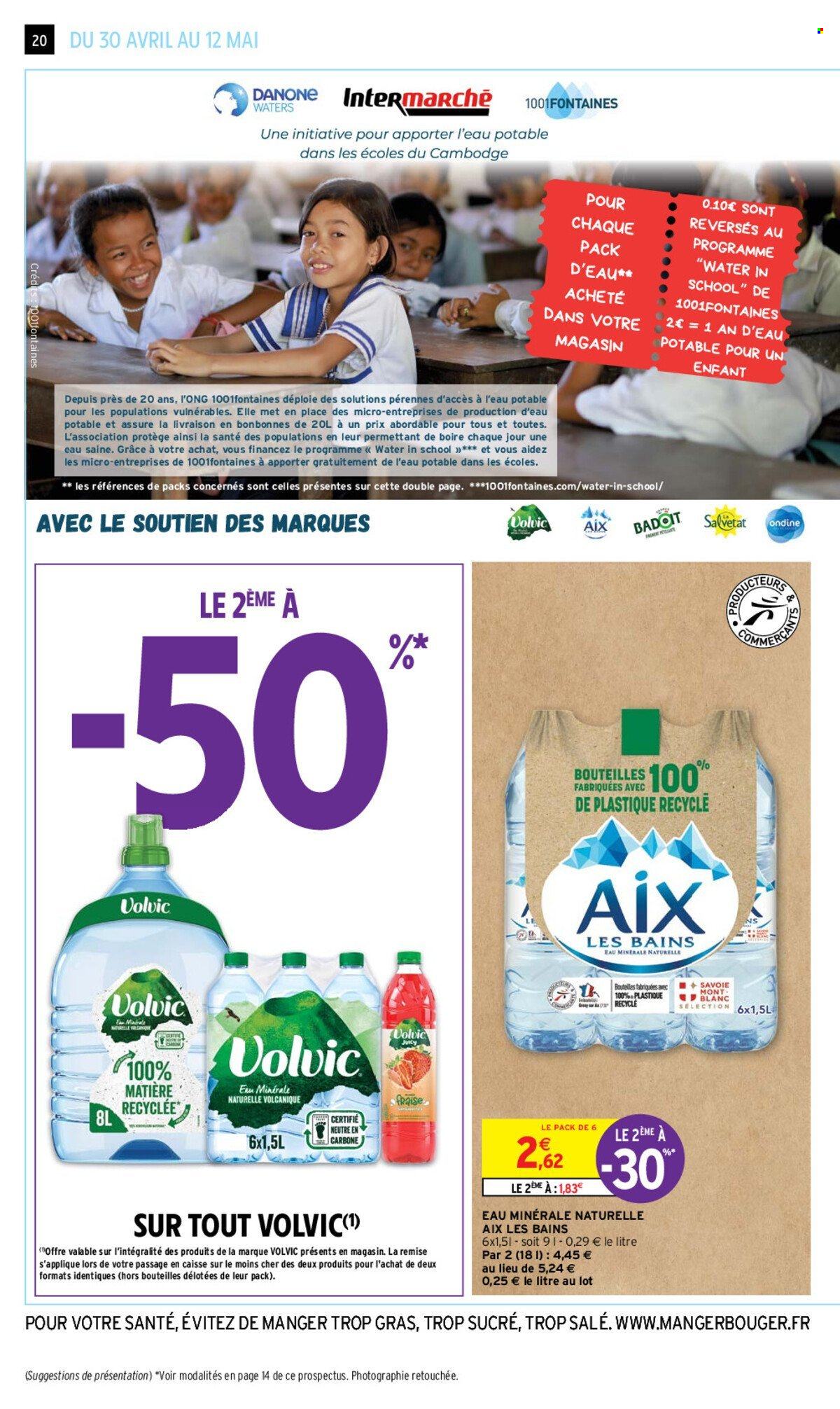 thumbnail - Catalogue Intermarché - 30/04/2024 - 12/05/2024 - Produits soldés - eau minérale, eau minérale naturelle. Page 20.