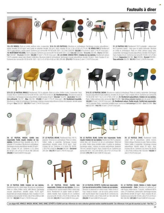 thumbnail - Catalogue Maisons du Monde - Produits soldés - coussin, fauteuil. Page 15.