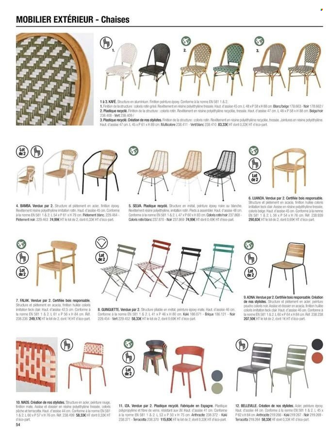 thumbnail - Catalogue Maisons du Monde - Produits soldés - chaise. Page 44.