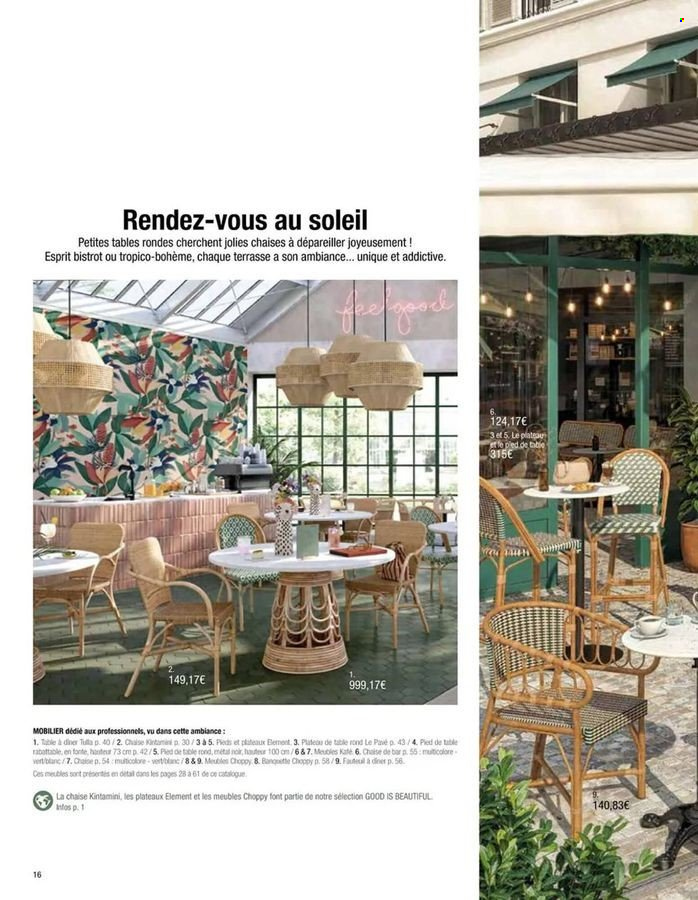 thumbnail - Catalogue Maisons du Monde - Produits soldés - chaise de bar, fauteuil, banquette. Page 65.