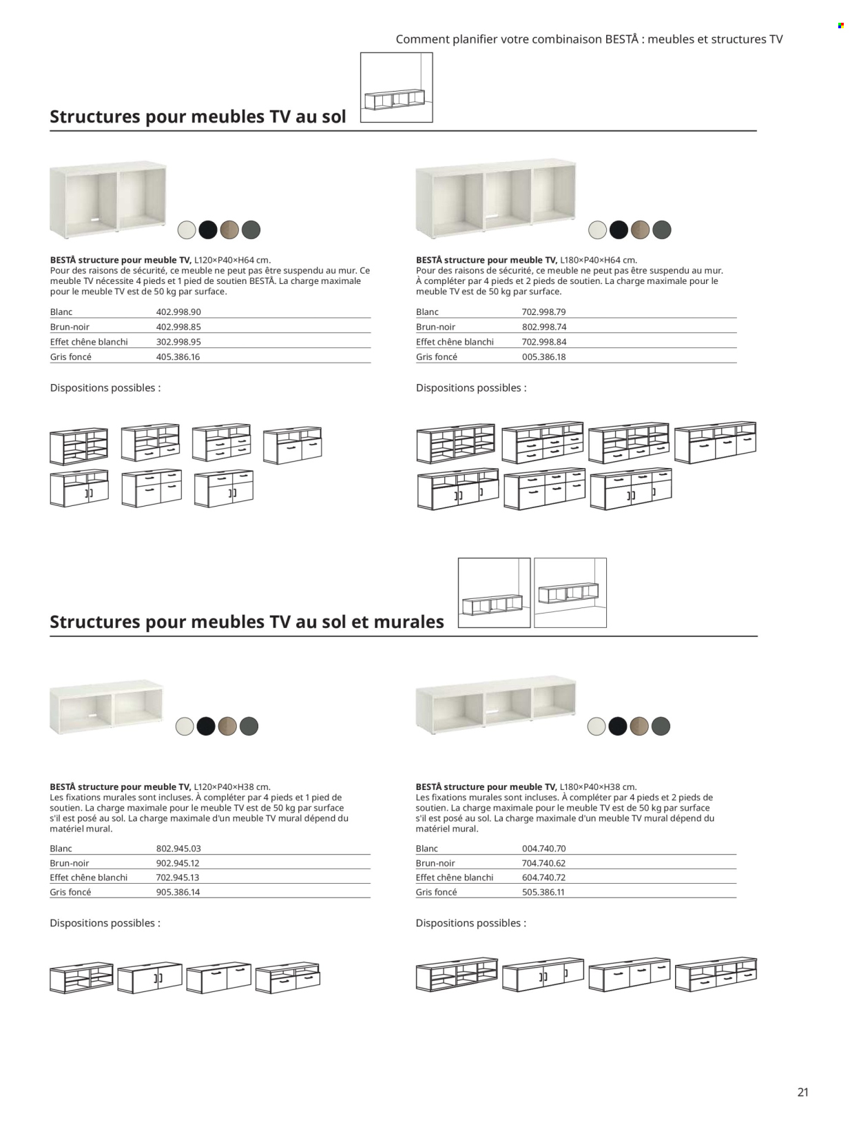 thumbnail - Catalogue IKEA - Produits soldés - coffret, meuble tv. Page 21.