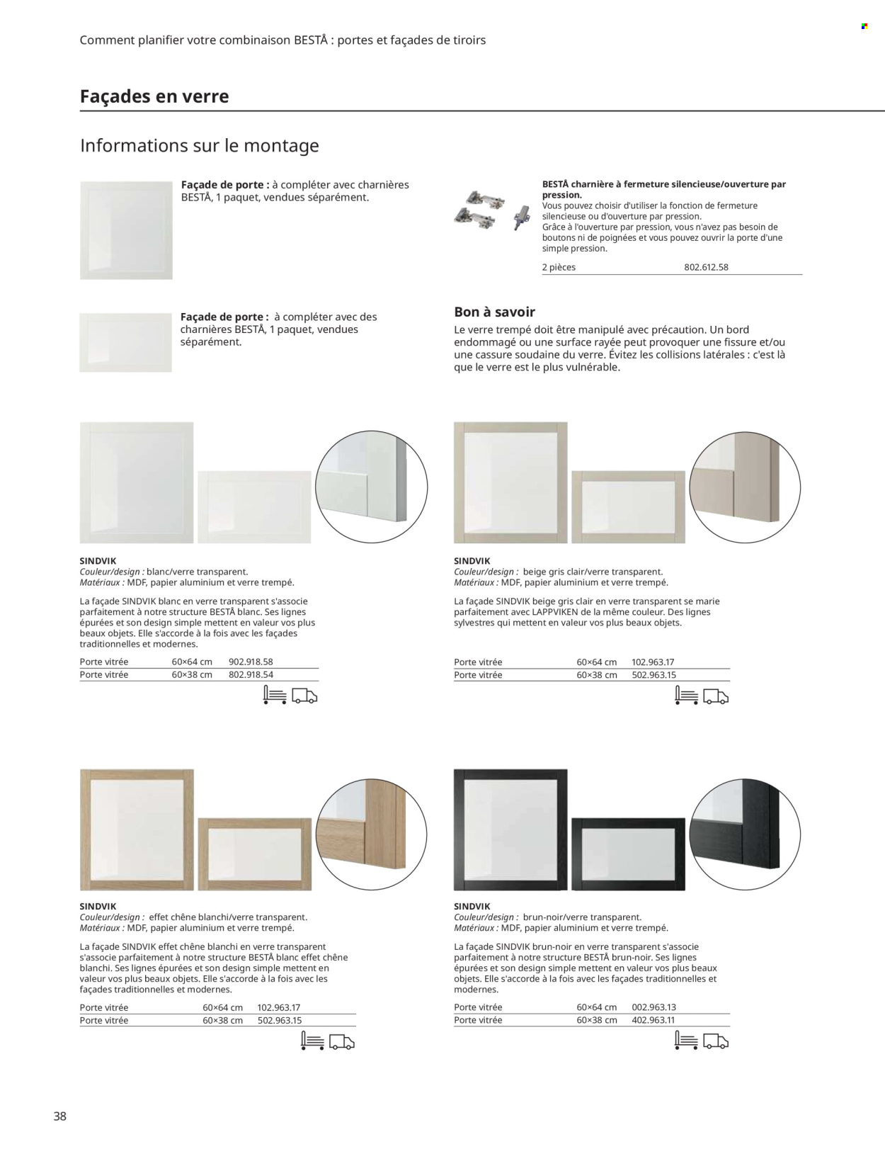 thumbnail - Catalogue IKEA - Produits soldés - coffret, papier aluminium. Page 38.