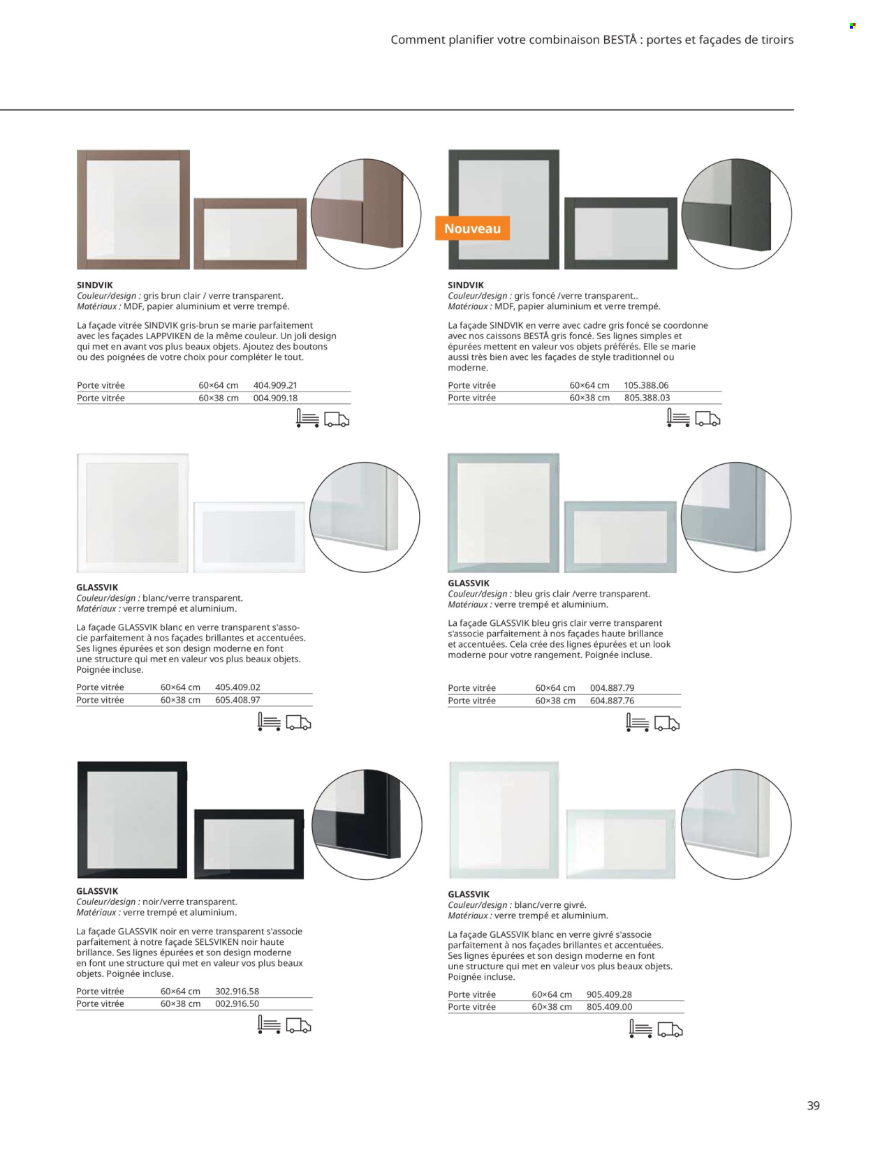 thumbnail - Catalogue IKEA - Produits soldés - coffret, papier aluminium. Page 39.