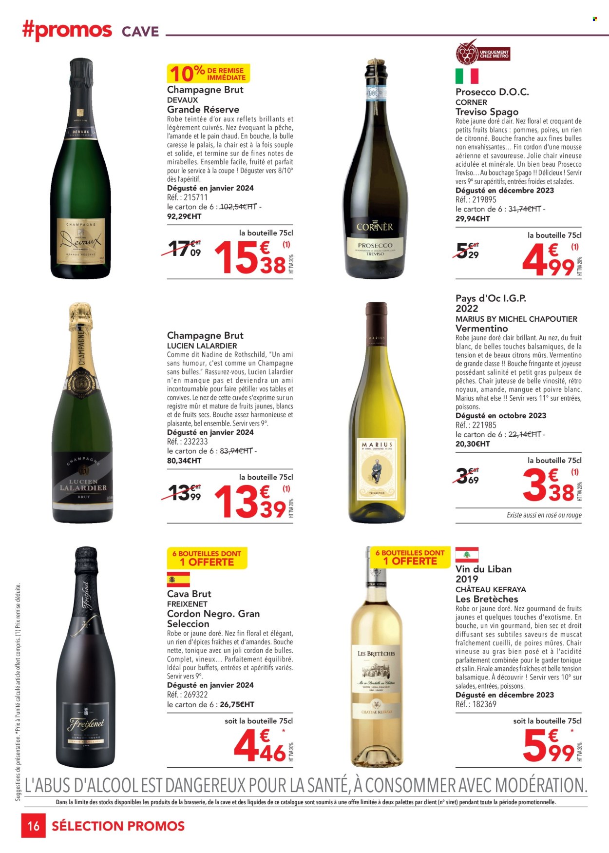 thumbnail - Catalogue Metro - 25/04/2024 - 22/05/2024 - Produits soldés - épices, fruits séchés, Prosecco, vin pétillant, buisson fruitier. Page 16.