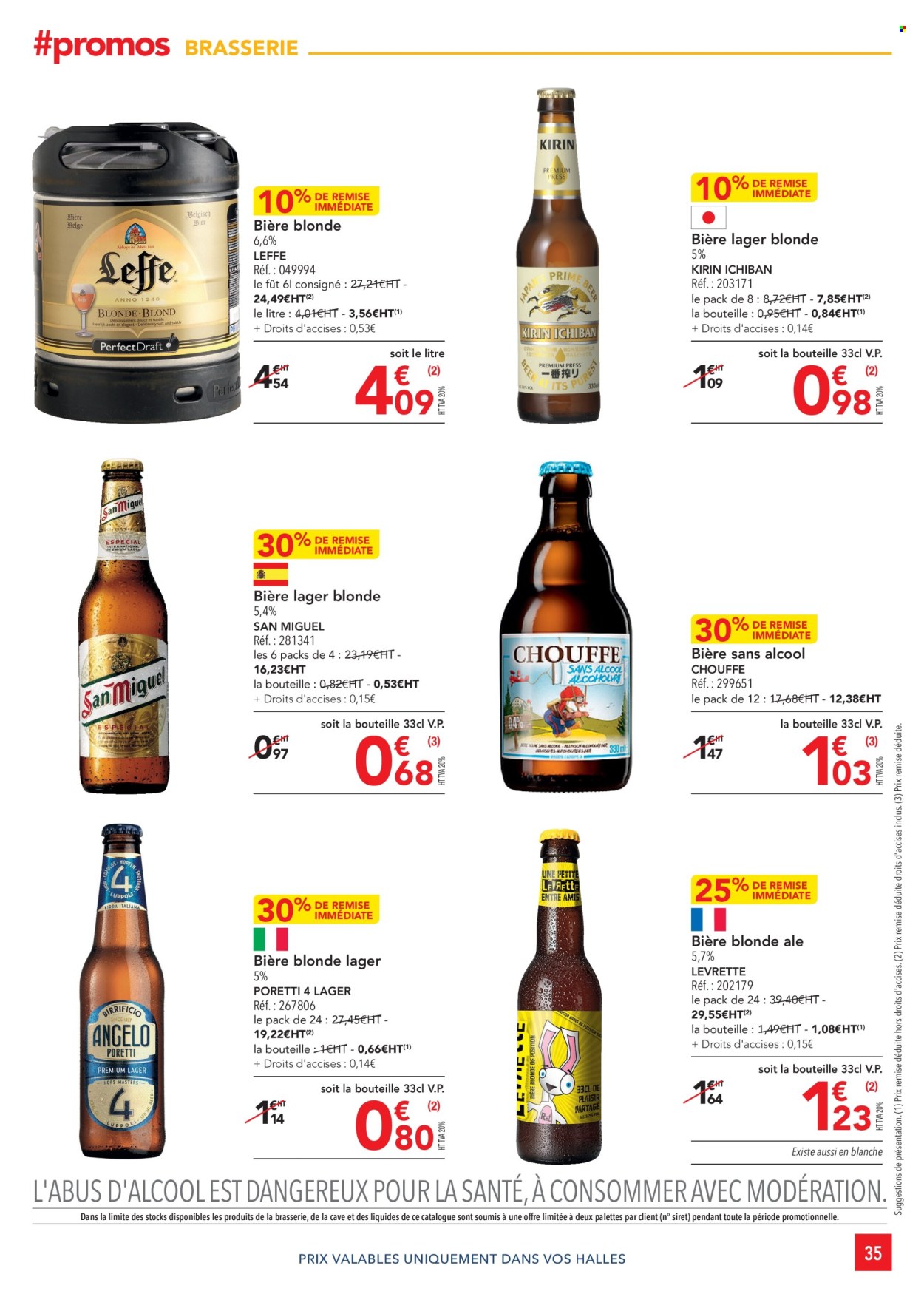 thumbnail - Catalogue Metro - 25/04/2024 - 22/05/2024 - Produits soldés - Leffe, bière, bière blonde, San Miguel. Page 35.