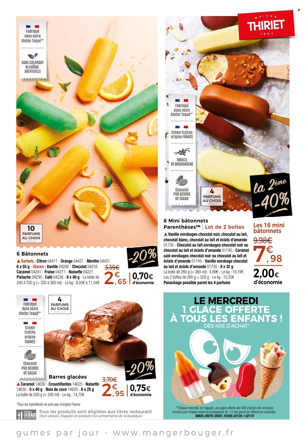 thumbnail - Catalogue CocciMarket - 24/04/2024 - 05/05/2024 - Produits soldés - fraises, crème fraîche, menthe, pistache, noix, maison. Page 22.