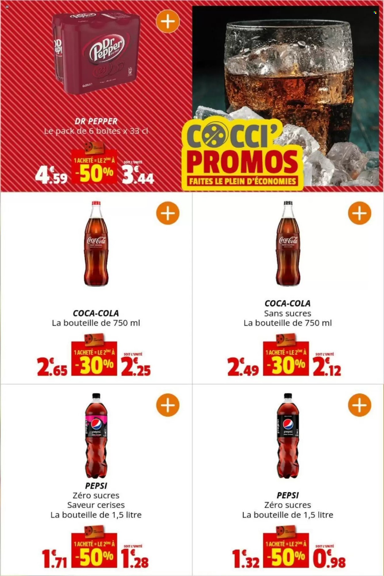 thumbnail - Catalogue Coccinelle Express - 24/04/2024 - 05/05/2024 - Produits soldés - cerises, Coca-Cola, Pepsi, boire. Page 20.