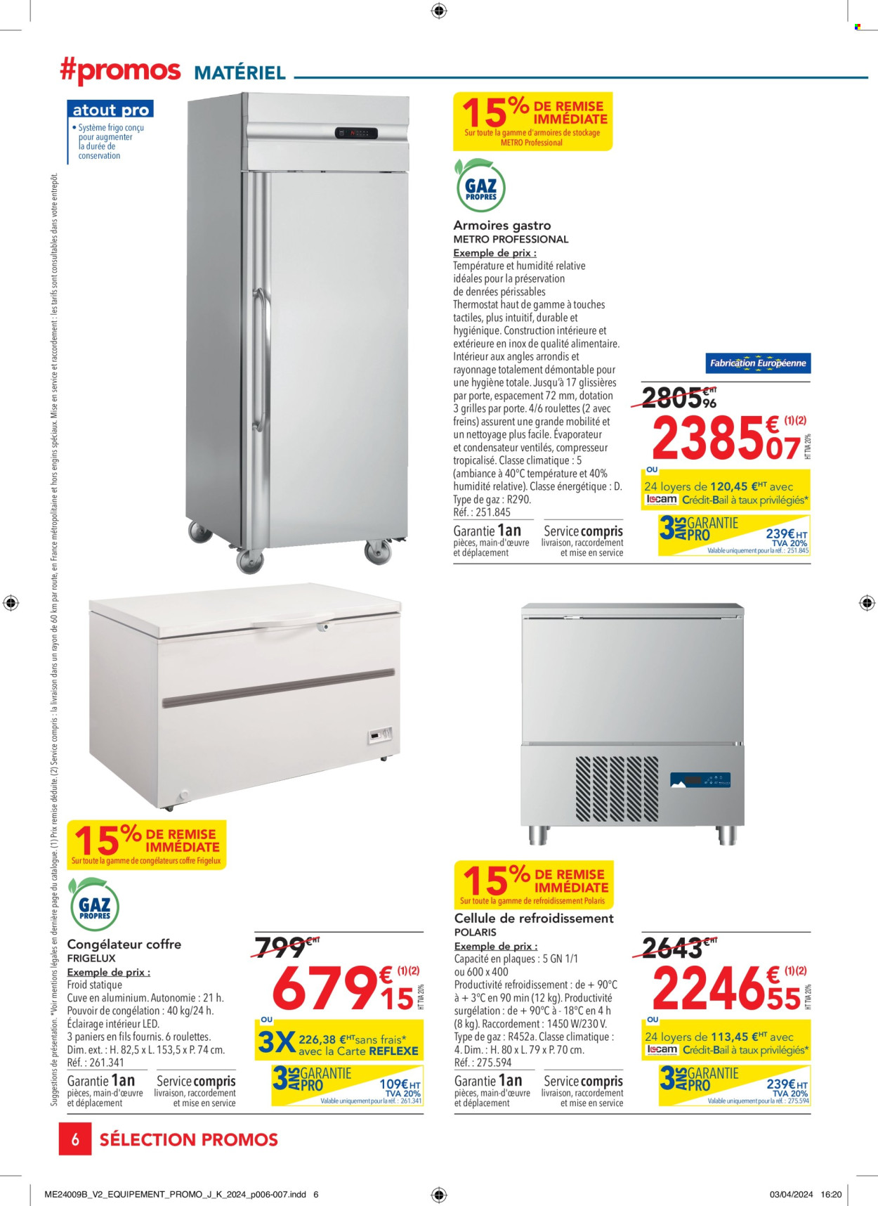 thumbnail - Catalogue Metro - 25/04/2024 - 22/05/2024 - Produits soldés - congélateur, frigo. Page 6.