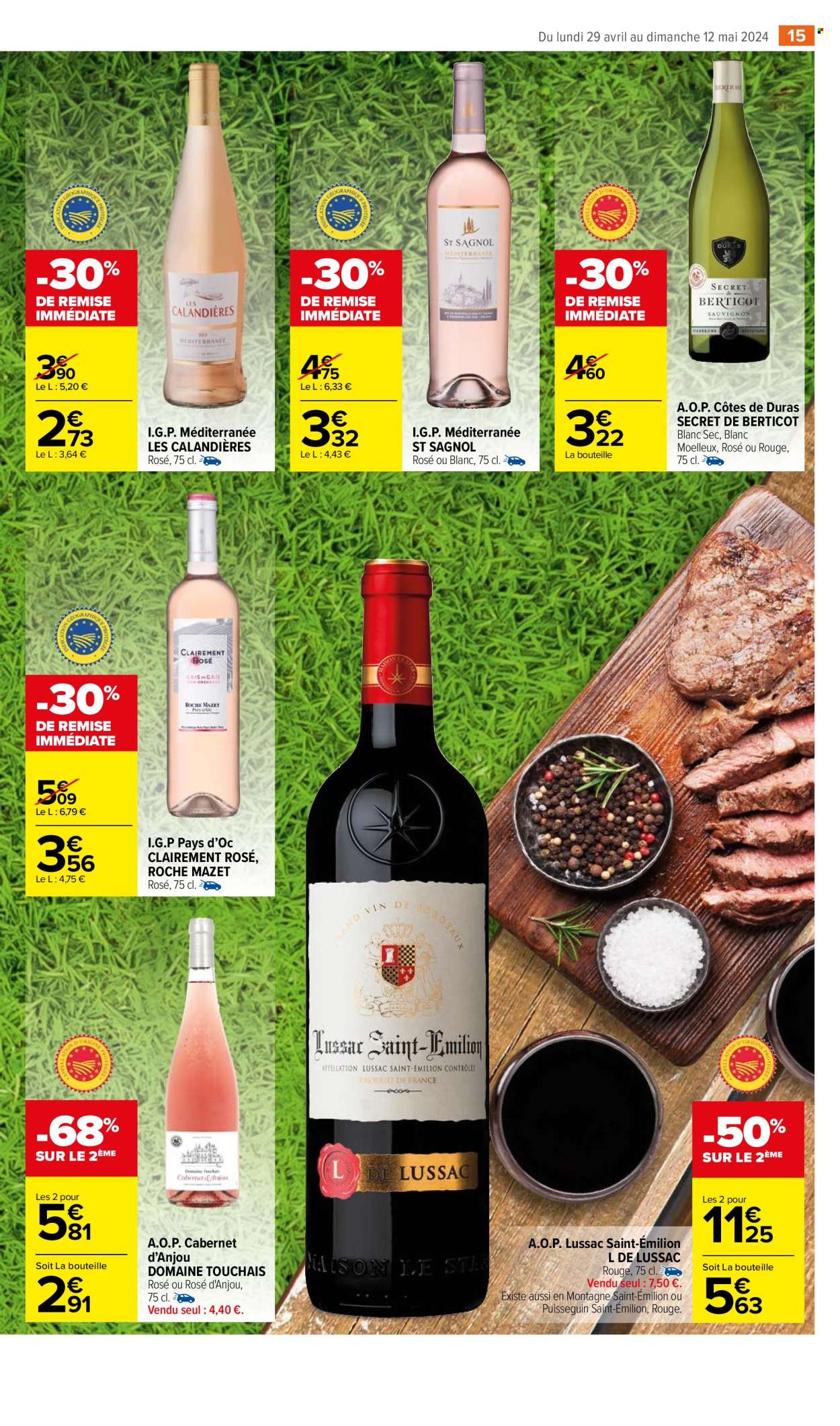 thumbnail - Catalogue Carrefour - 29/04/2024 - 12/05/2024 - Produits soldés - alcool, vin, vin rouge, vins de Loire. Page 17.
