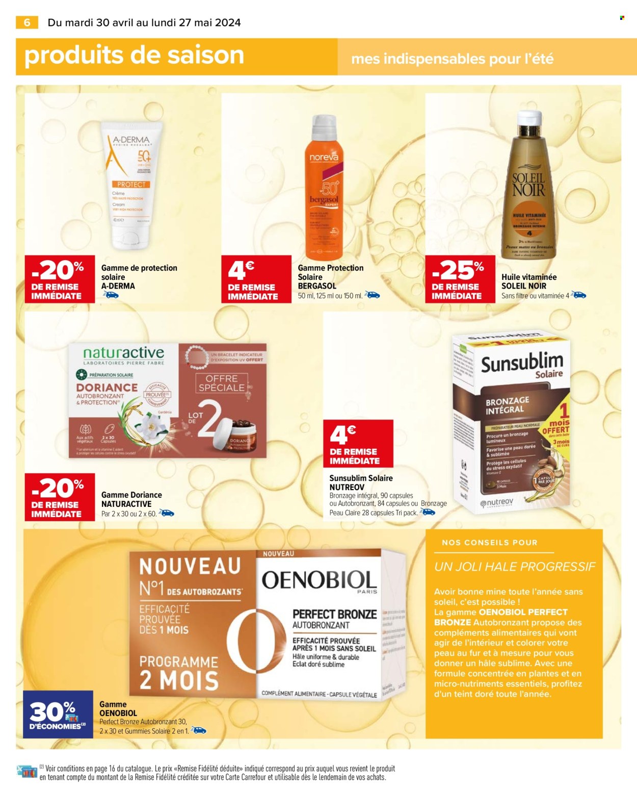 thumbnail - Catalogue Carrefour Hypermarchés - 30/04/2024 - 27/05/2024 - Produits soldés - huile, A-DERMA. Page 8.