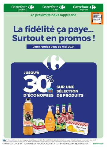 thumbnail - Catalogue Carrefour - La fidélité, ça paye. Surtout en promos ! Mai 2024