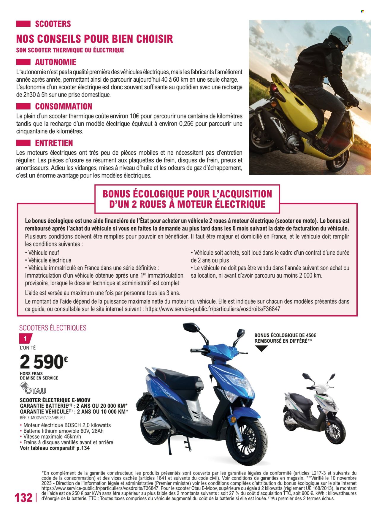 thumbnail - Catalogue E.Leclerc - 23/04/2024 - 30/03/2025 - Produits soldés - Bosch, maïs, moto, pneus. Page 132.