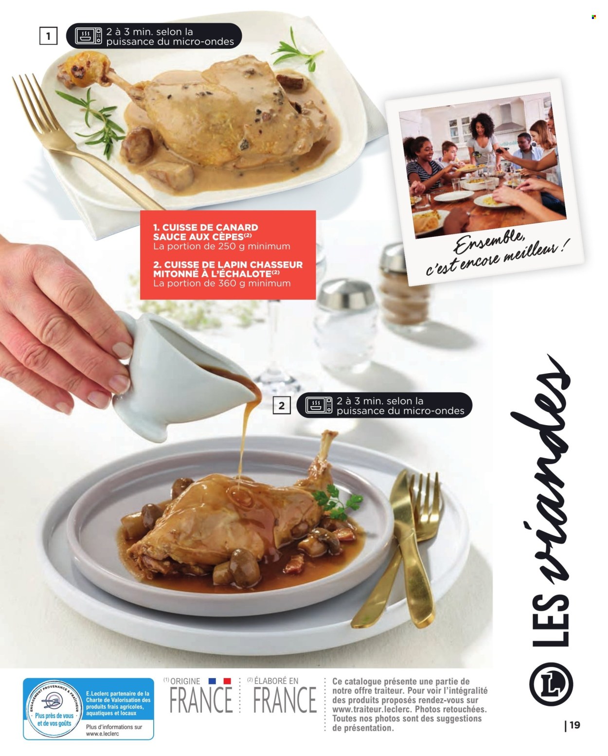 thumbnail - Catalogue E.Leclerc - 06/05/2024 - 31/12/2024 - Produits soldés - cuisse de canard, viande de canard, viande de lapin. Page 19.