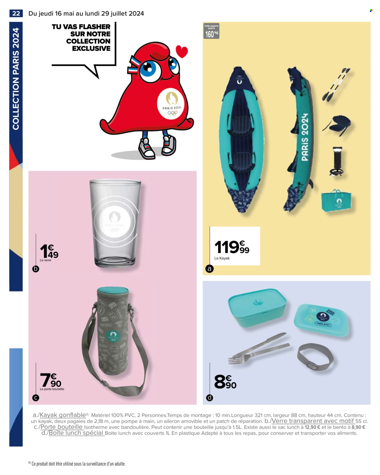thumbnail - Catalogue Carrefour - 16/05/2024 - 29/07/2024 - Produits soldés - verre. Page 22.
