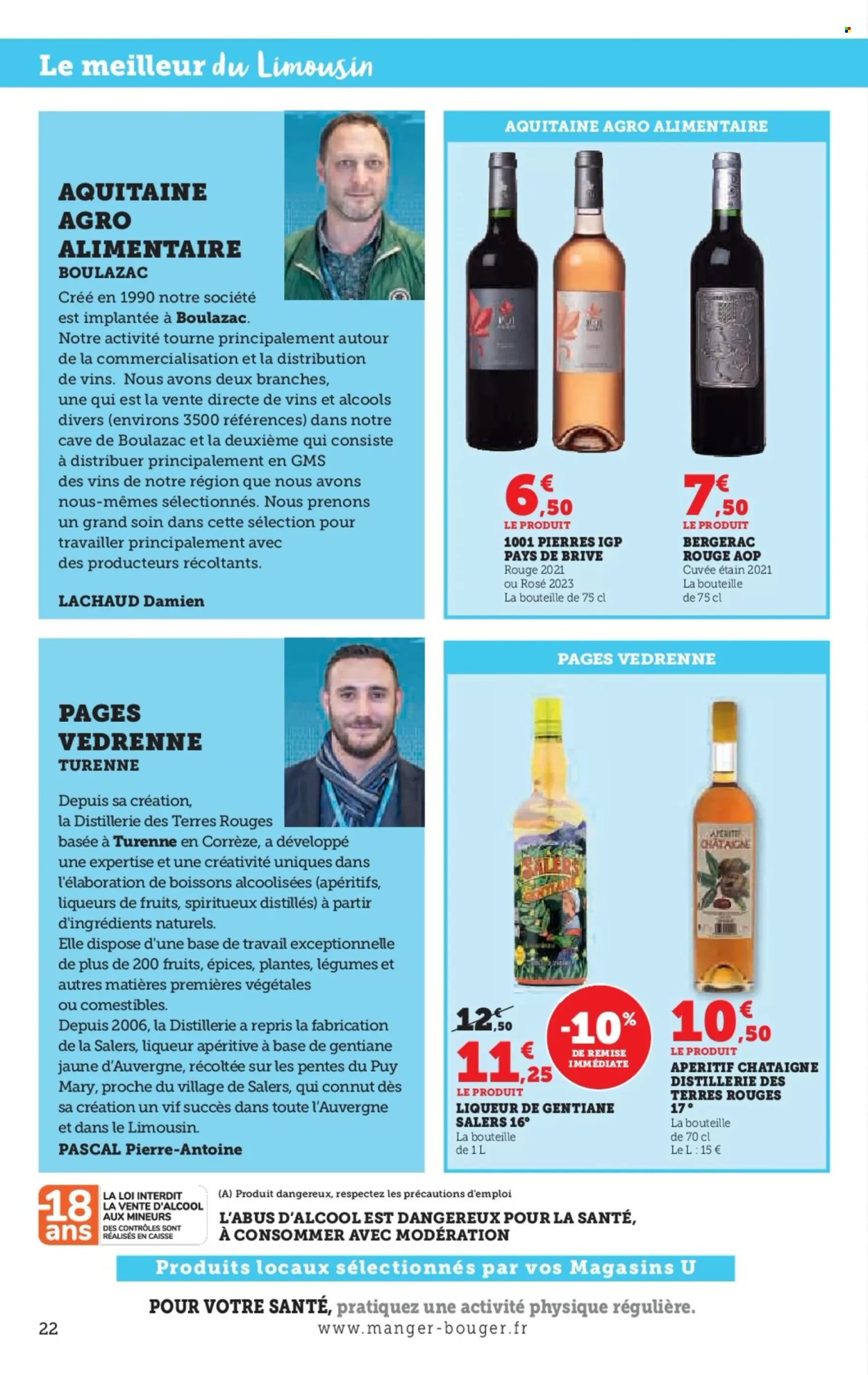 thumbnail - Catalogue Magasins U - 02/07/2024 - 14/07/2024 - Produits soldés - châtaigne, épices, liqueur, apéritif. Page 22.