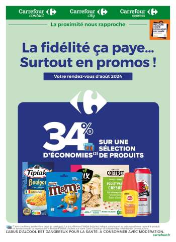 thumbnail - Catalogue Carrefour - La fidélité, ça paye... surtout en promos en août !
