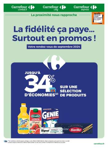 Catalogue Carrefour - 01/09/2024 - 30/09/2024.