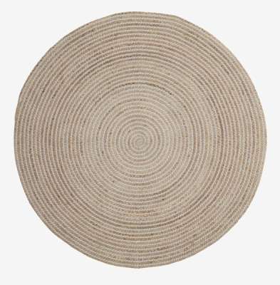 Tapis SANDELTRE Ø120 naturel/gris