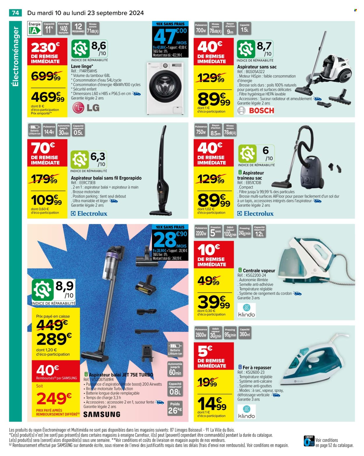 Catalogue Carrefour Hypermarchés - 10/09/2024 - 23/09/2024. Page 76