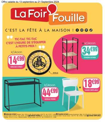 Catalogue La Foir'Fouille - 13/09/2024 - 21/09/2024.