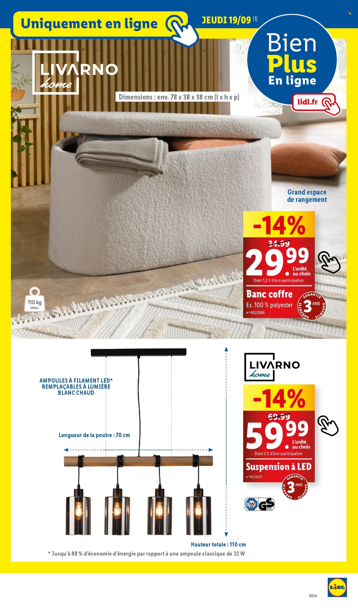 Catalogue Lidl - 19/09/2024 - 23/09/2024. Page 19