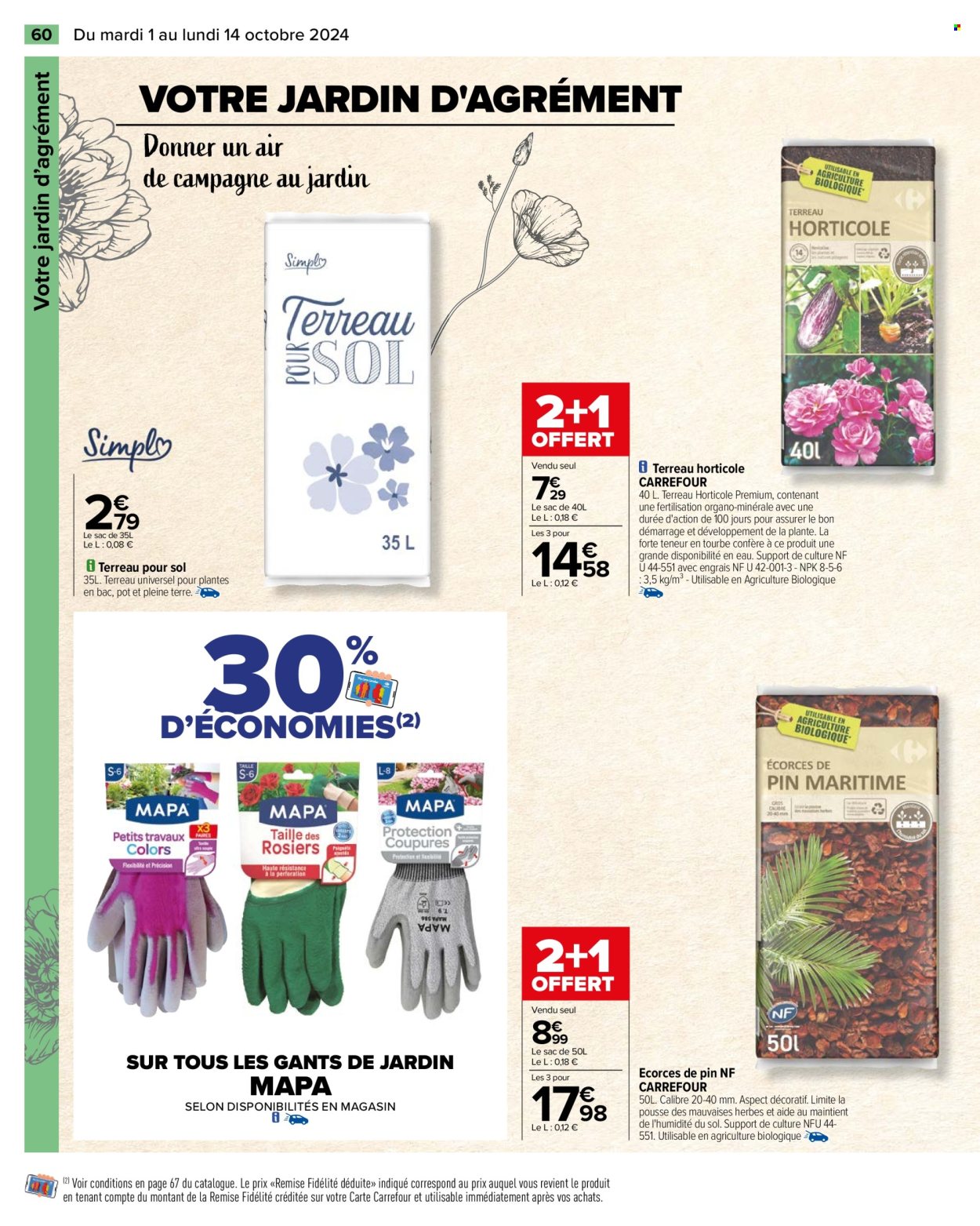 Catalogue Carrefour Hypermarchés - 01/10/2024 - 14/10/2024. Page 62