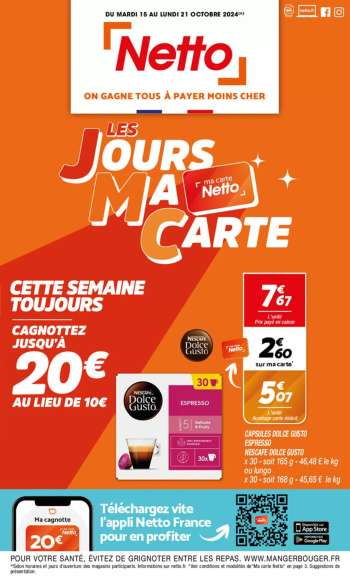 thumbnail - Catalogue Netto - LES JOURS MA CARTE