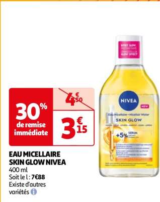 Eau Micellaire Skin Glow Nivea - 400 ml