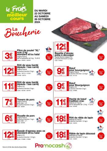 Catalogue Promocash - 22/10/2024 - 26/10/2024.